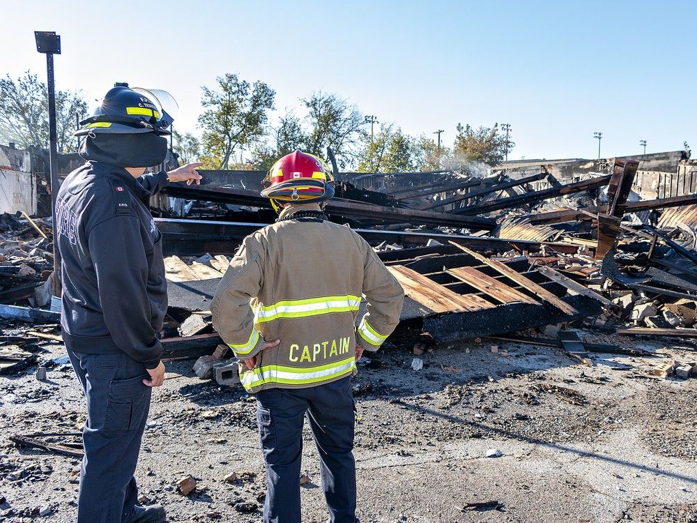 Debris and hot spots hamper fire investigation at Mohawk Plaza