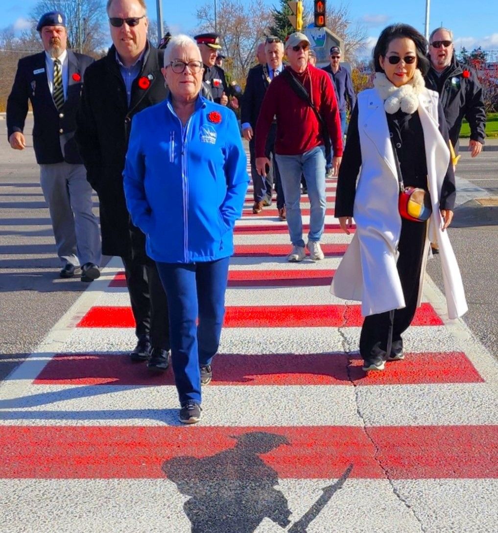 Belleville's new Lest We Forget Crosswalk remembers veterans ...