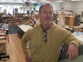 Alan McIntosh, co-founder of Georgian Bay School of the Arts, said arts and crafts courses offered at the makerspace in Grey County's Sydenham Campus could put it out of business. Photographed Wednesday, Jan. 29, 2025 in Owen Sound, Ont. (Scott Dunn/The Sun Times/Postmedia Network)