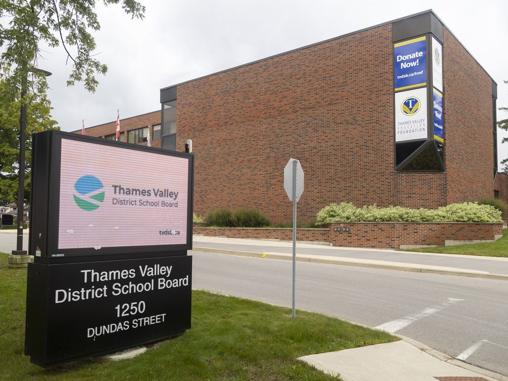 The Thames Valley District school board building in London. (Mike Hensen/The London Free Press)