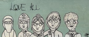 Eli Fox's Portion of the Downtown Mural.Contribed
