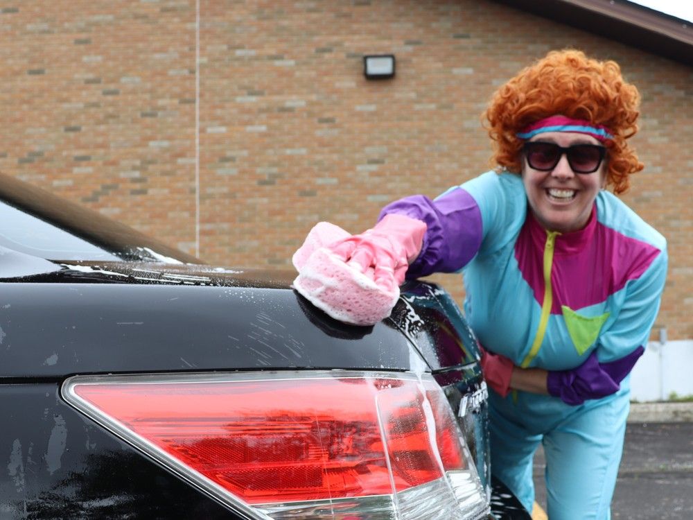 A squad of Helen Ropers cleaned up Saturday in the parking lot of the Point Edward Ex-servicemen's Association.