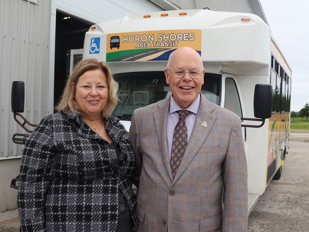 Rural Affairs Minister Lisa Thompson visited Lambton Shores Thursday with funding and praise for the Huron Shores Area Transit.