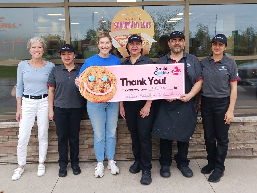 In total, $112,089 were raised for student nutrition programs across Grey and Bruce counties during the 2025 Smile Cookie campaign.
