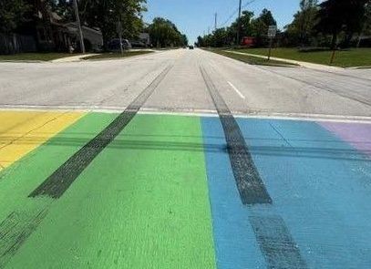 Police investigating damage to Pride crosswalk in Port Elgin