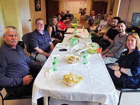 Photo of attendees at the health team event