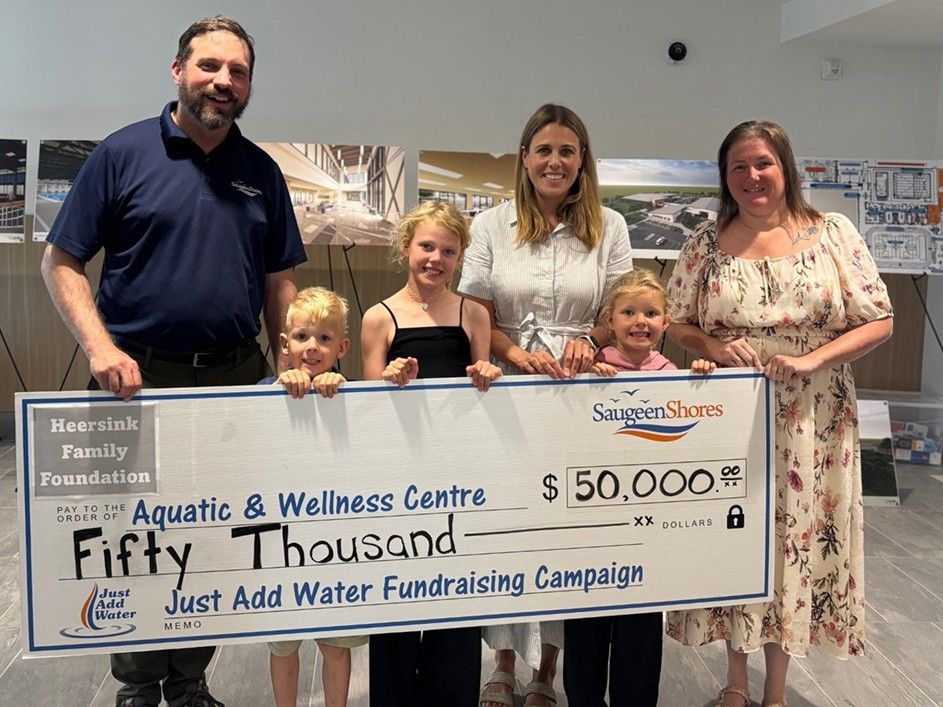 Businesses, community leaders donate to Port Elgin's new Aquatic and Wellness Centre