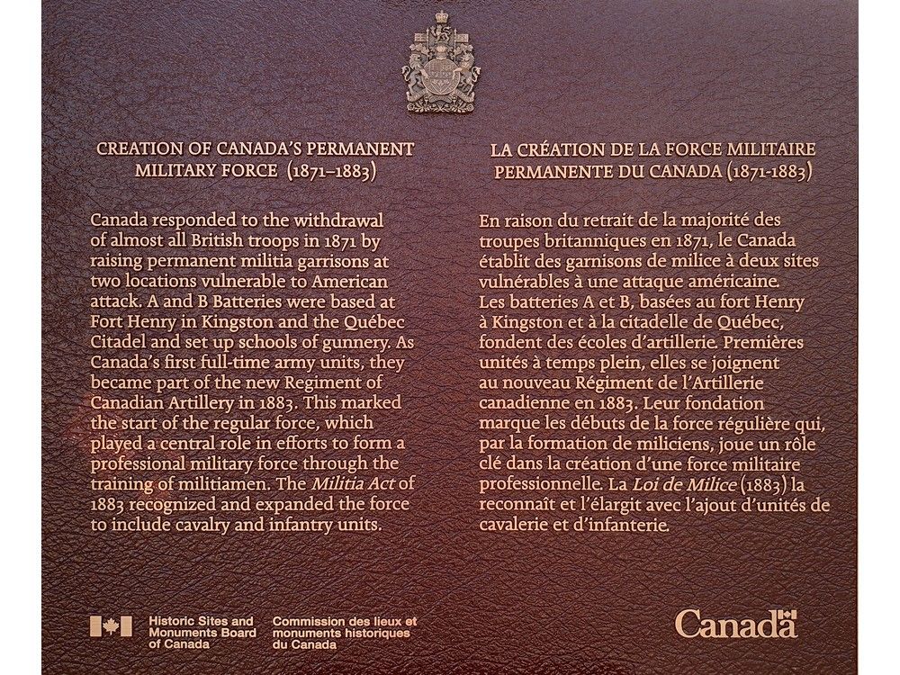 Kingston&#039;s Fort Henry recognized for being Canada&#039;s first permanent military force