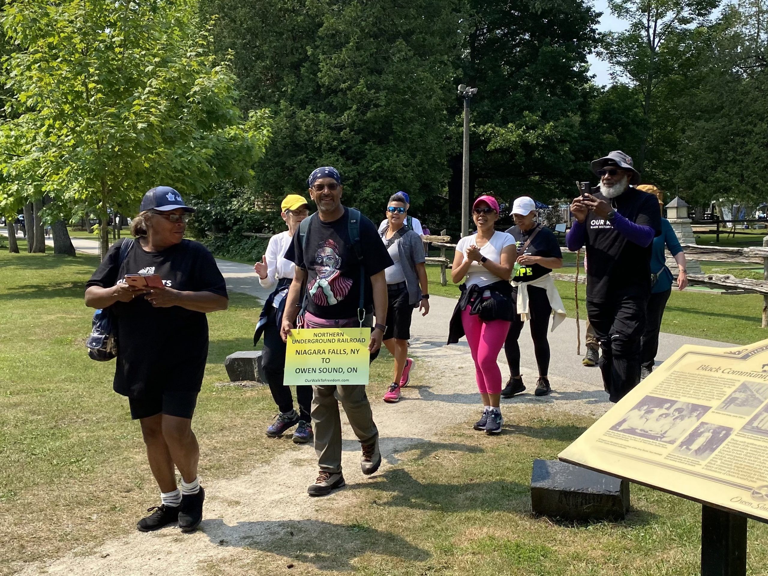 U.S. freedom walker feels spirit of enslaved ancestors
