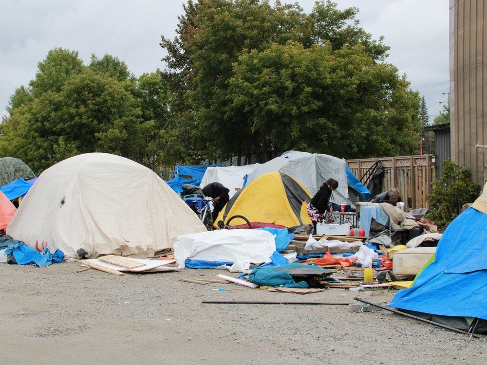 Encampment cleaned up near Living Space