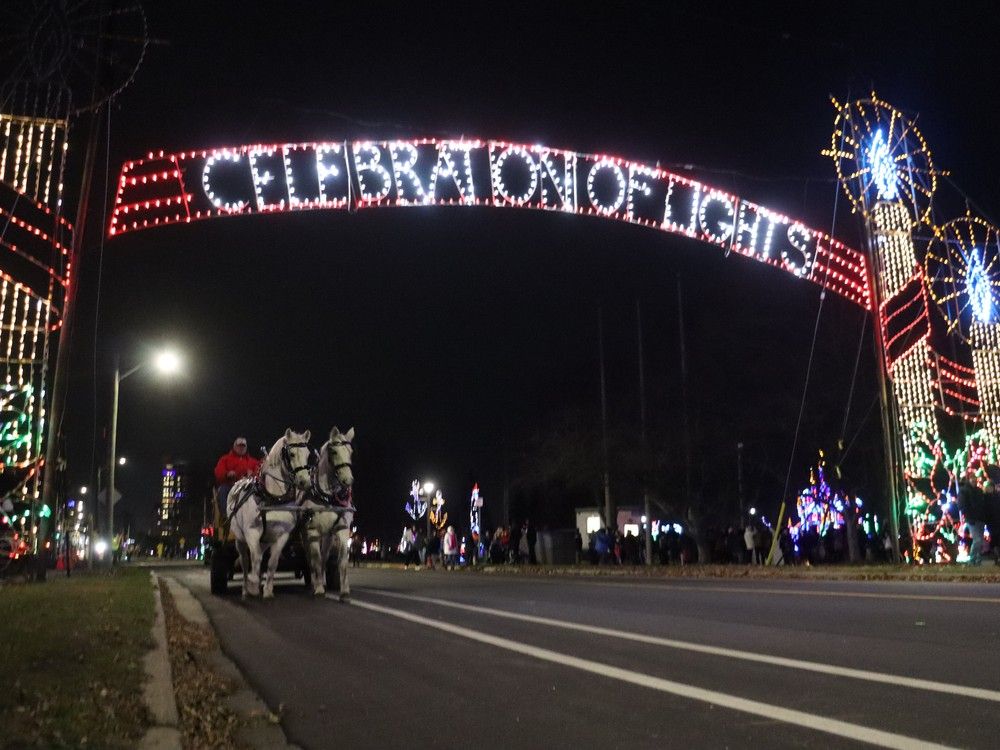 The teardown schedule for Sarnia’s Celebration of Lights has been tweaked due to the weather.