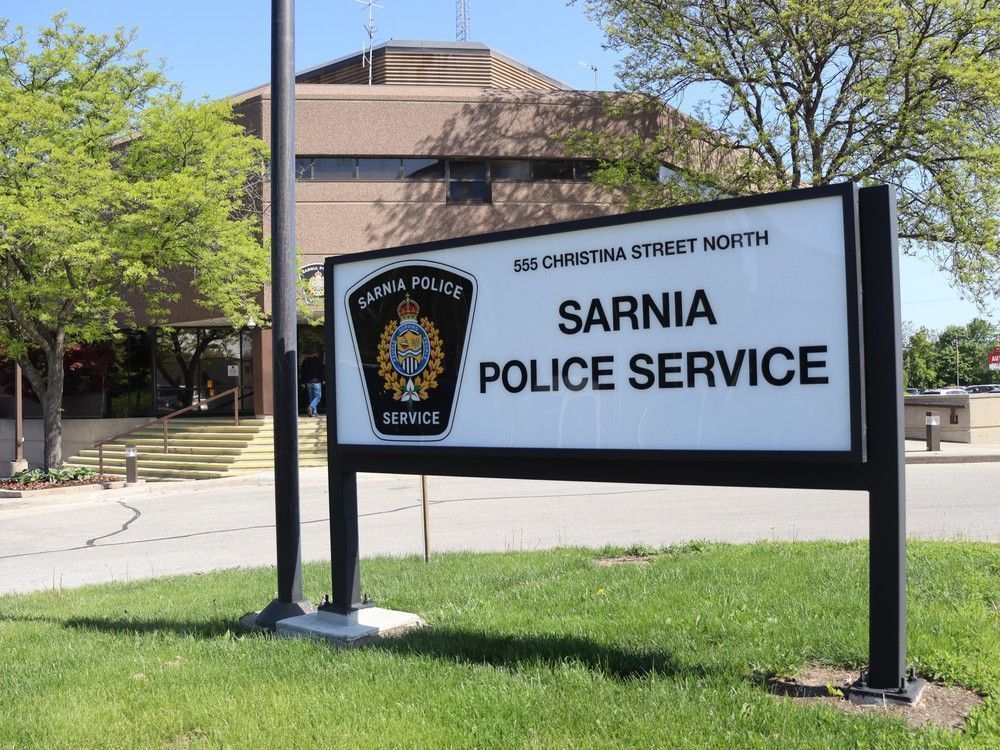 A man faces charges after a 911 operator heard a woman caller screaming and sent officers to a city home, Sarnia police say.
