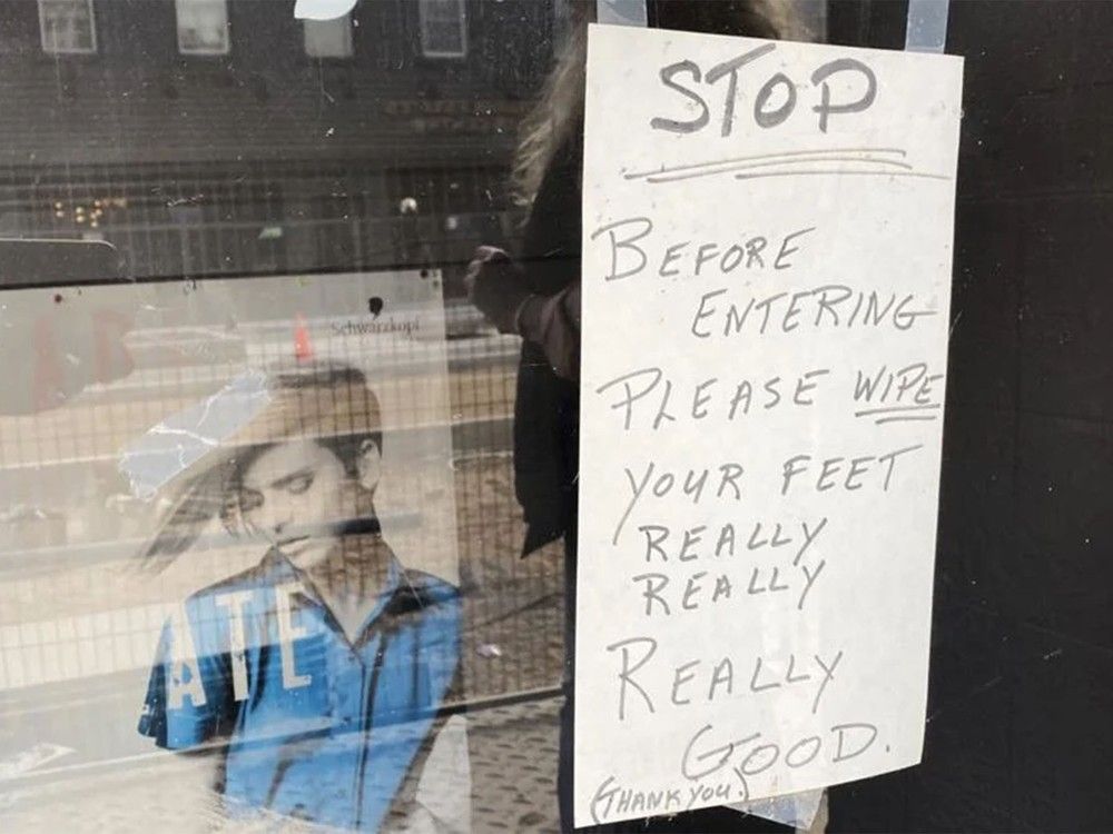 Sign in business window