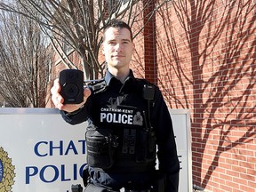 Technology gains, Chatham-Kent police, body worn cameras, CCTV, 911