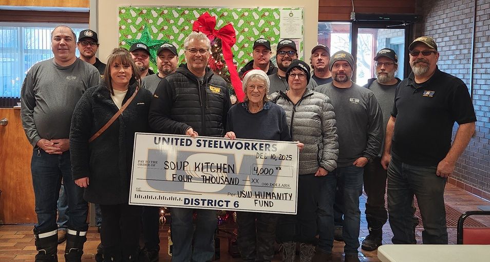 Local charities receive assistance from United Steelworkers locals