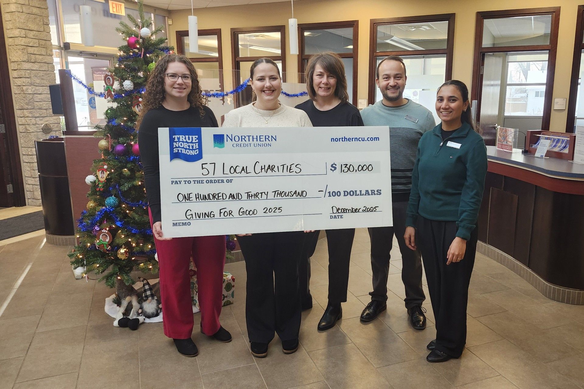 Northern Credit Union donates $130,000 to local causes