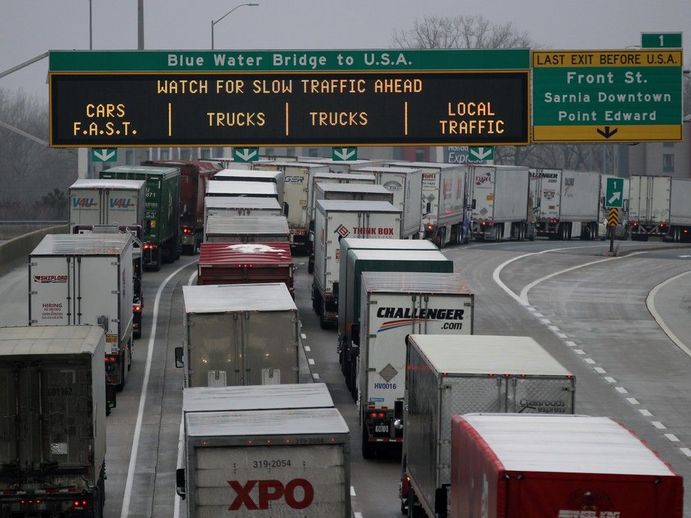 A London resident died Wednesday morning in a collision at the Blue Water Bridge near Sarnia, says Lambton OPP.