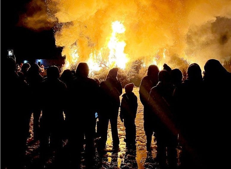 Athens winter tradition brings fire, fellowship