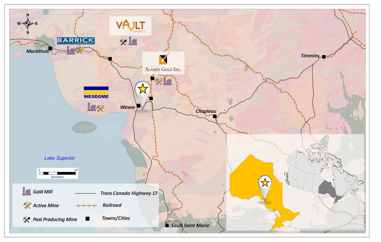 Wawa-area gold company to change name