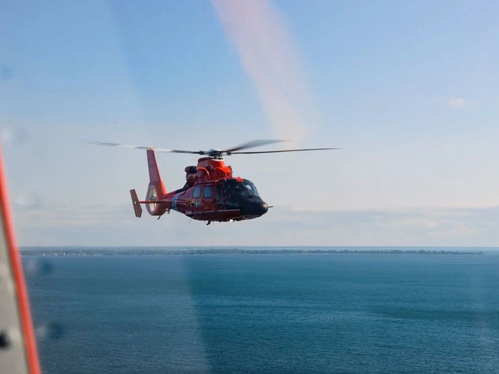 U.S. Coast Guard helicopter spotted over Brant and Hamilton — what’s the reason?