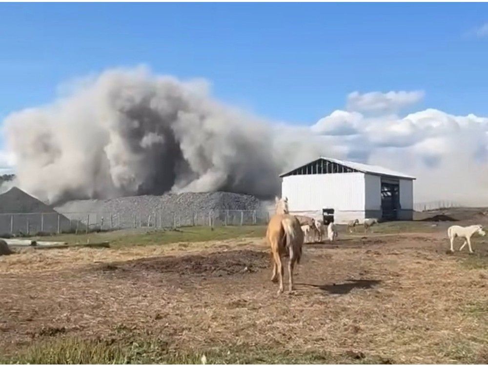 Blasting, land prep next to farm raises questions about development