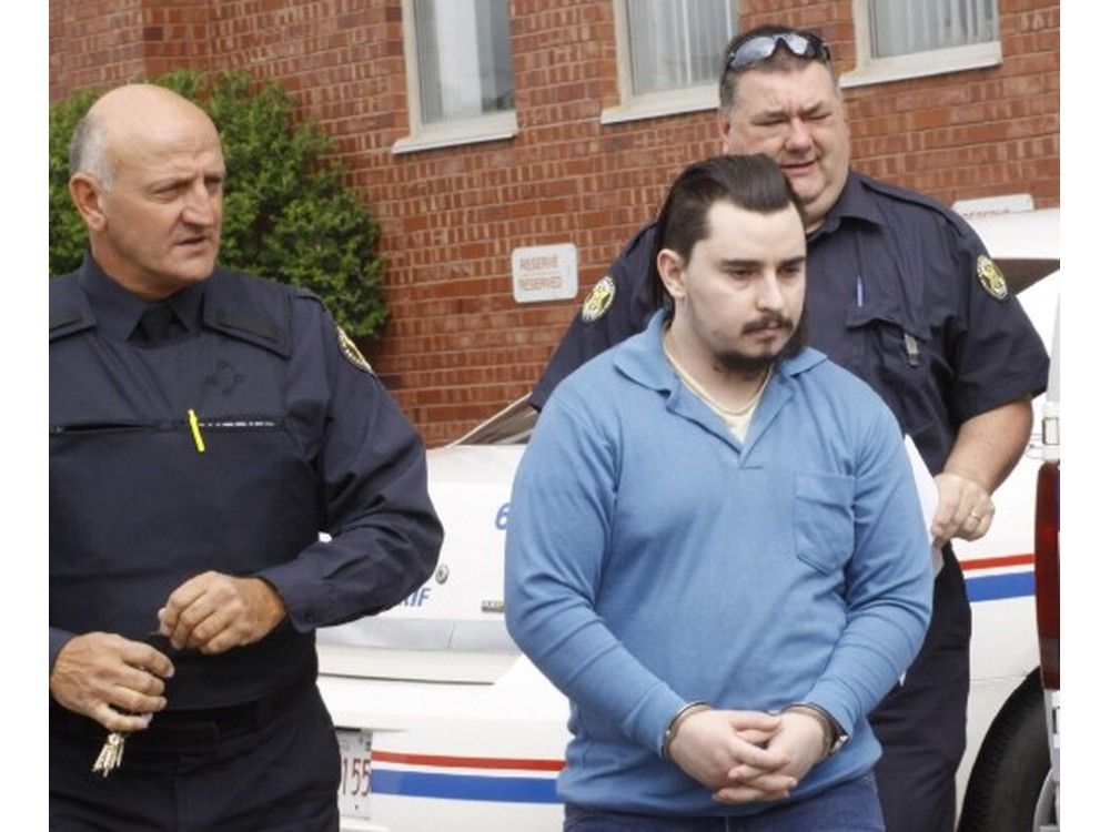 Gregory Despres is brought to court in May 2009 in Moncton.
