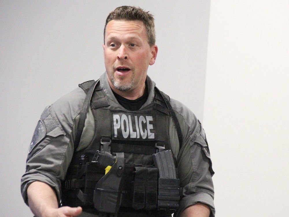 Sarnia Police Const. Shawn Urban is the recipient of this year's IODE community relations award.