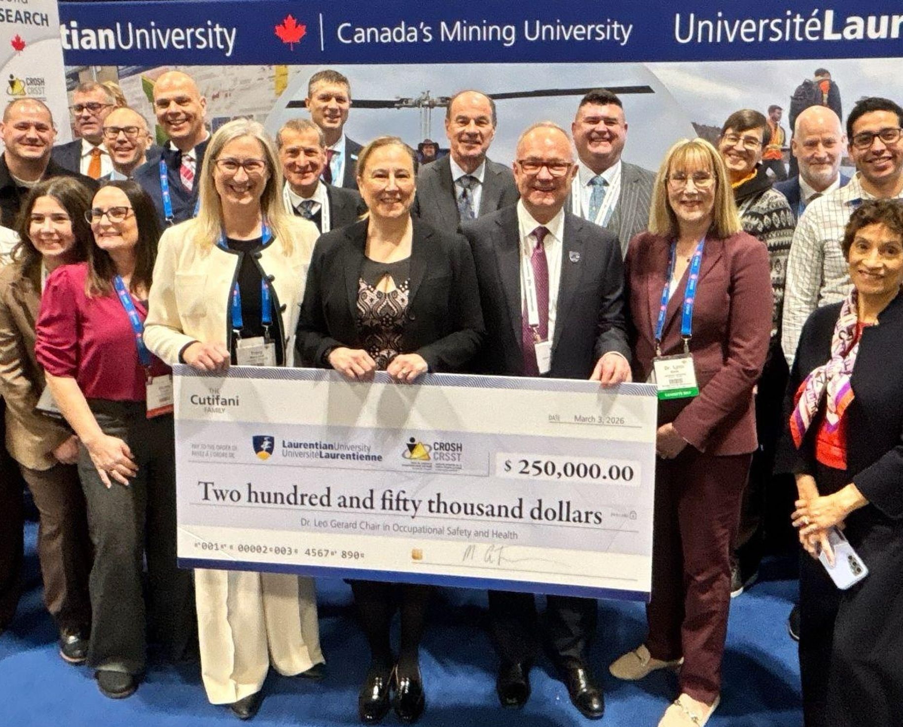 Mining exec gifts $250K to Laurentian for new CROSH position