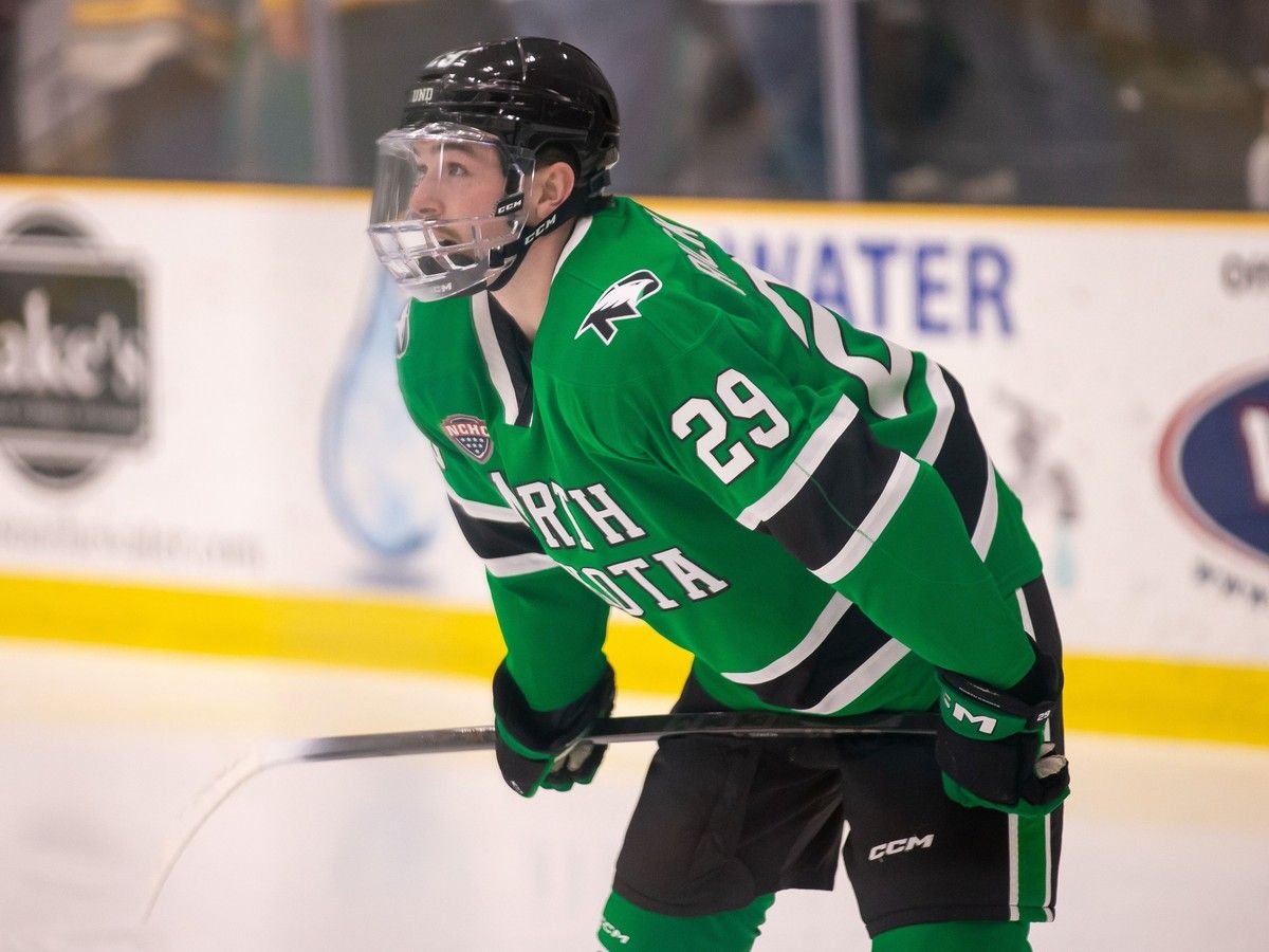 Ellis Rickwood hoping to lead North Dakota to NCAA men's hockey title