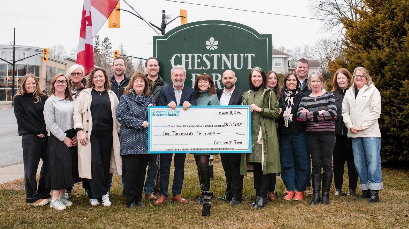 Chestnut Park Real Estate agents donate to Prince Edward County Hospital
