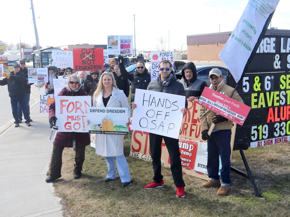 Chatham-Kent contingent part of Fight Ford Protest held across Ontario