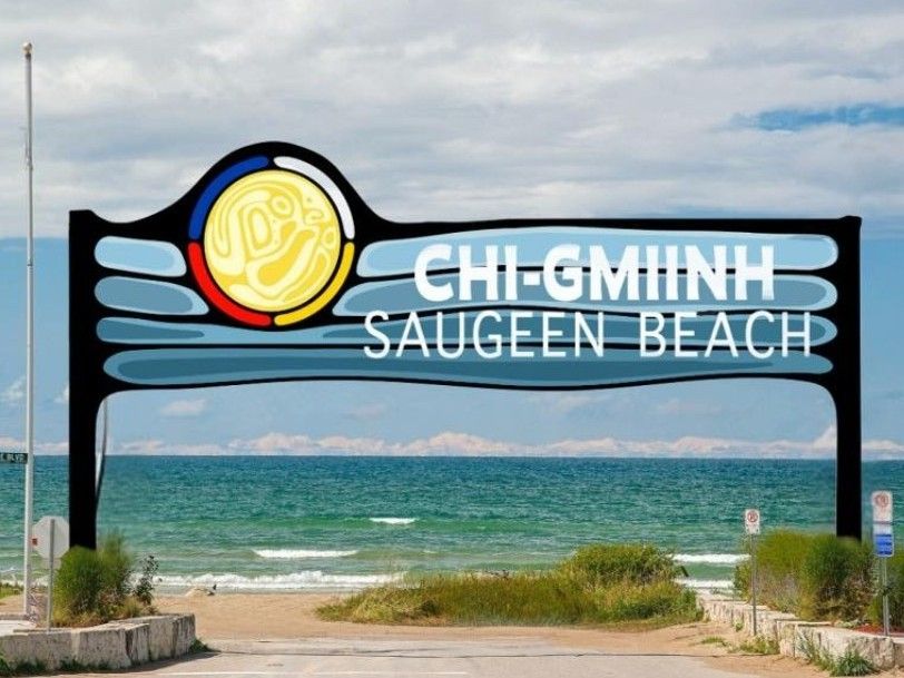New Saugeen Beach sign honours culture, reminds it's native land