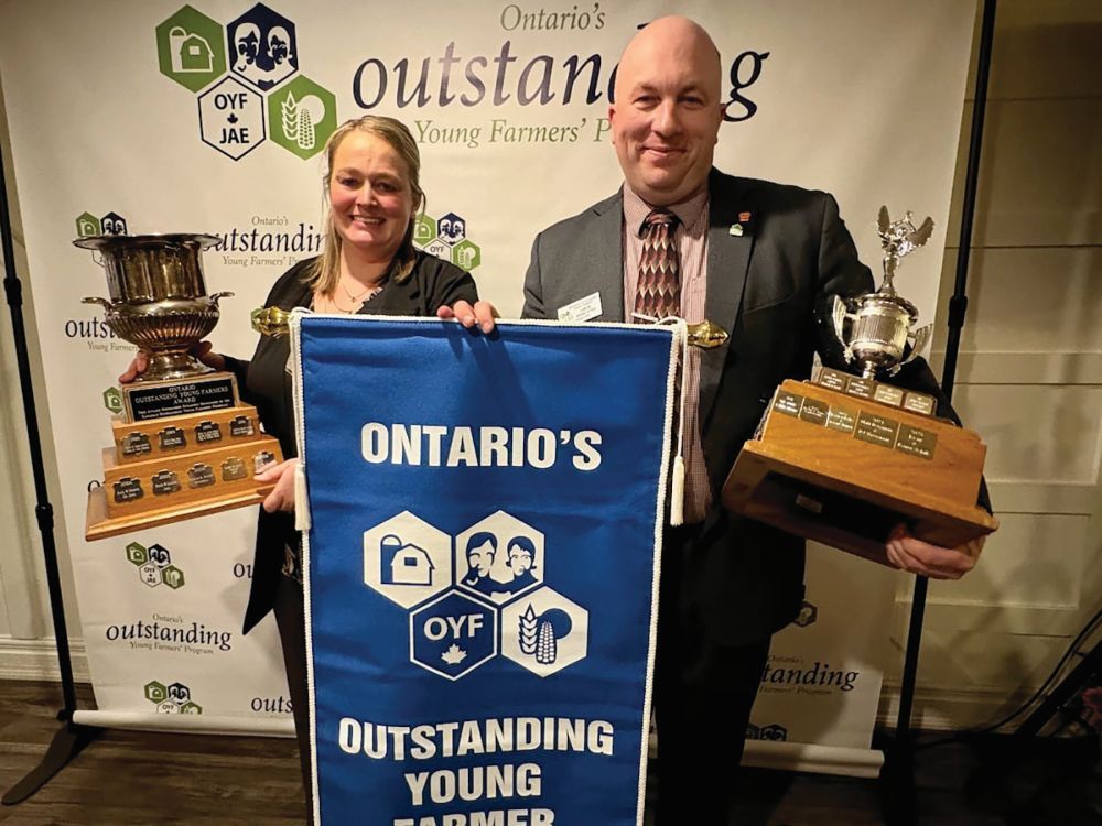 Drew and Heather Spoelstra named Ontario's Outstanding Young Farmers