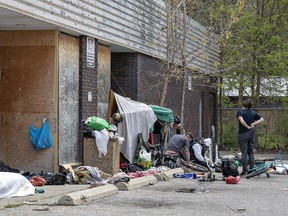 Homeless encampment
