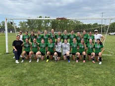 St. John's College captured silver medals at the CWOSSA AAA girls soccer tournament on Wednesday at Lions Park.