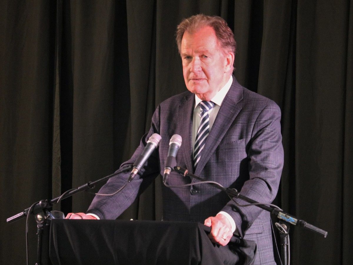 Pirie strikes serious tone at mining expo