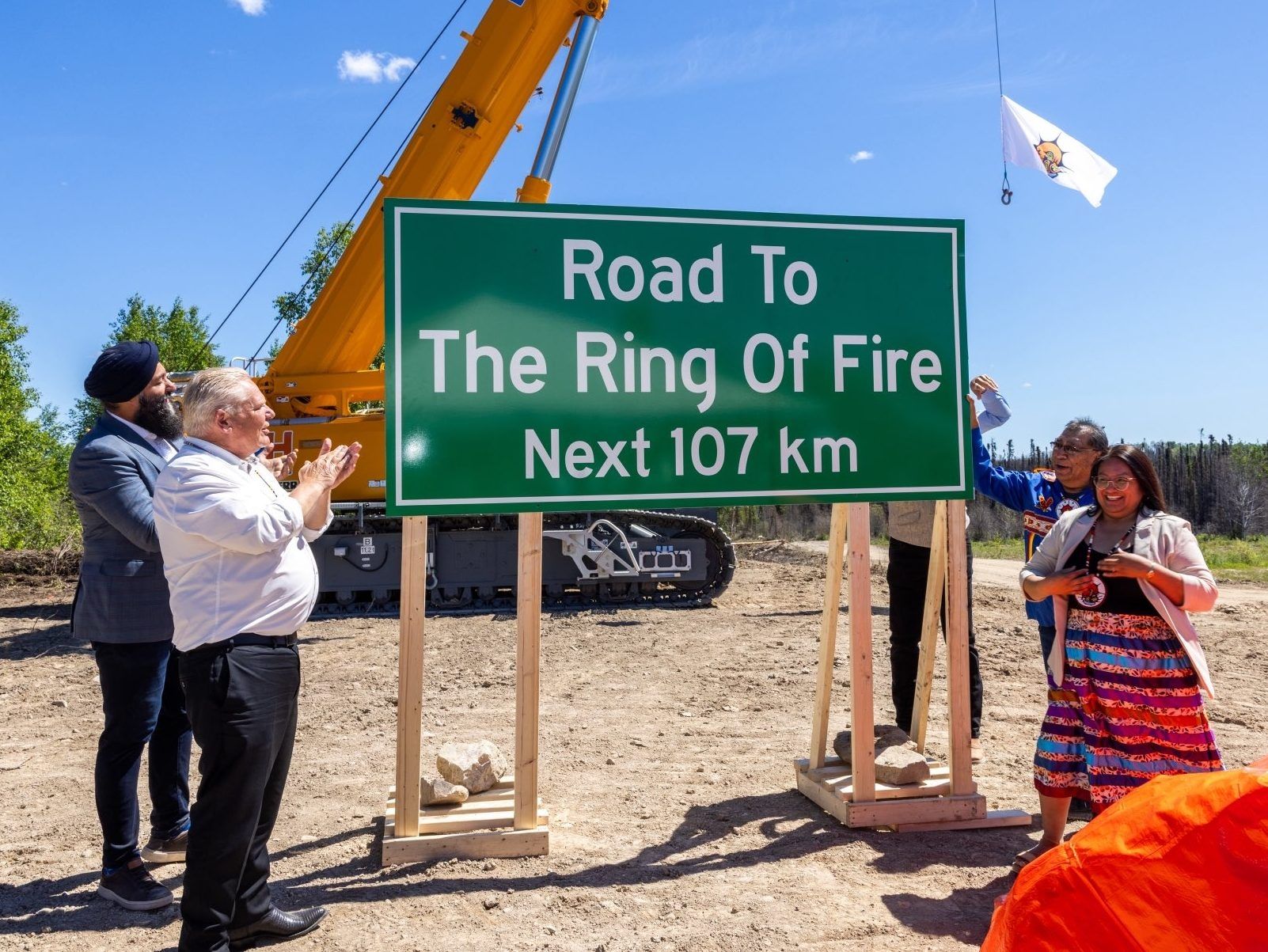 Premier Doug Ford was on hand as the Ontario government, in partnership with Webequie First Nation, broke ground on the Webequie Supply Road, a critical part of the roads to the Ring of Fire, on Thursday, June 25, 2026.
