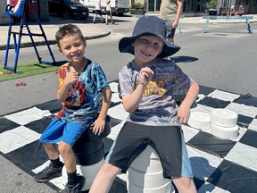 Downtown Brockville sidewalk sale 1