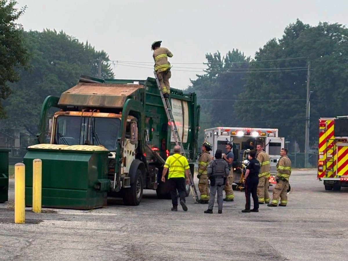 Person sleeping in dumpster tossed into garbage truck: Sarnia fire