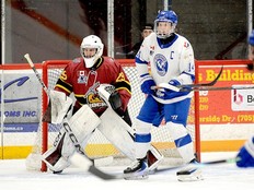 File photo from an NOJHL finals game between the Greater Sudbury Cubs and the Timmins Rock