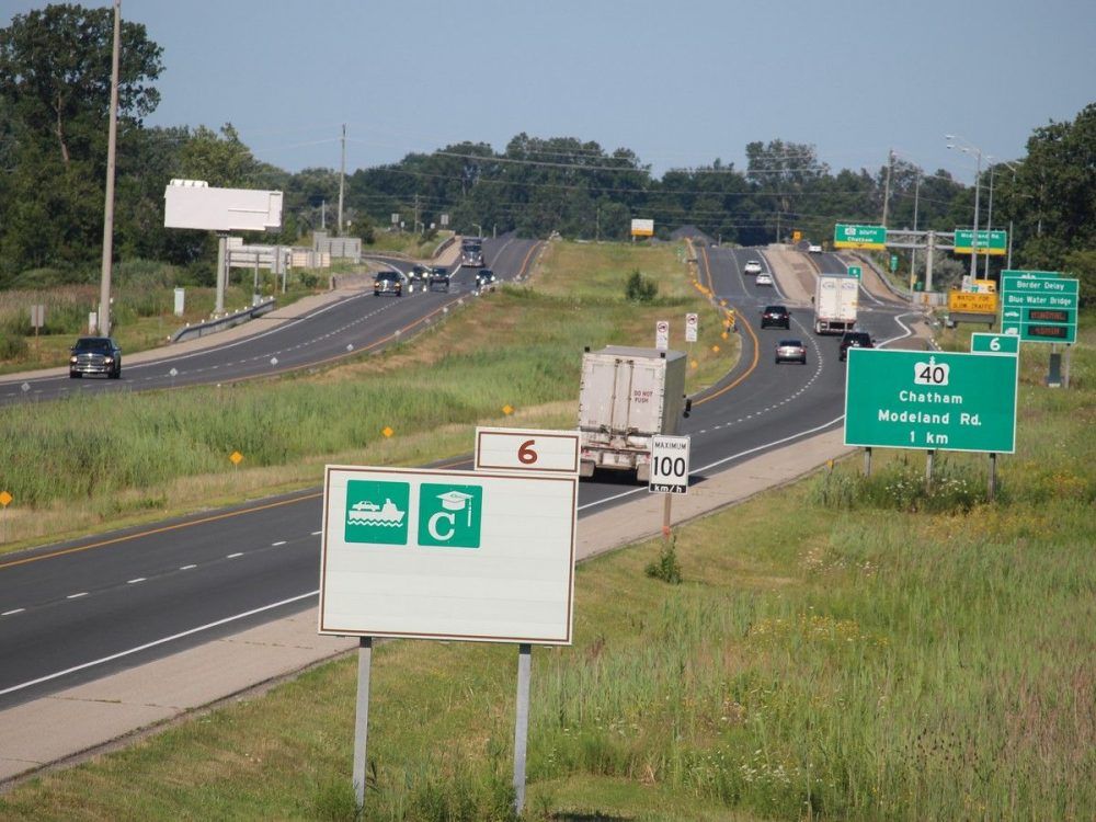 Ontario changes direction on westbound 402 speed limits in Sarnia
