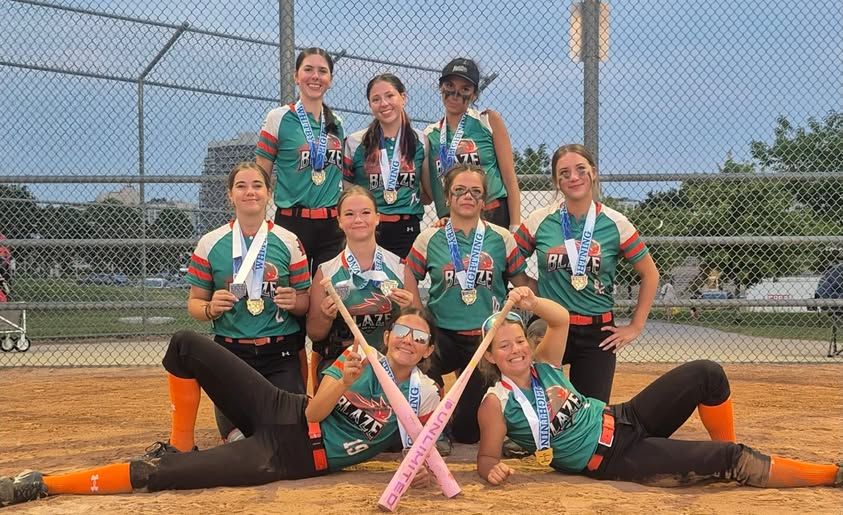 Blazing their way to a major softball tournament win in Whitby