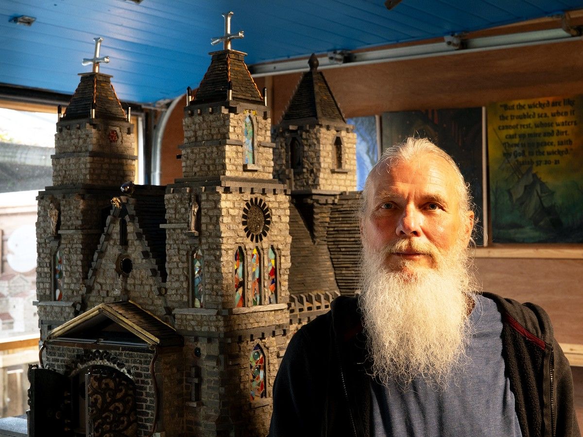 Kingston artist brings his miniature stone world into public view