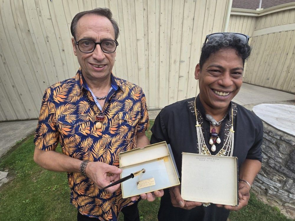 Gift of pen symbol of its power to bring about equality, justice