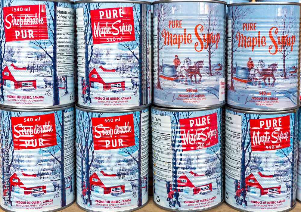 maple syrup cans