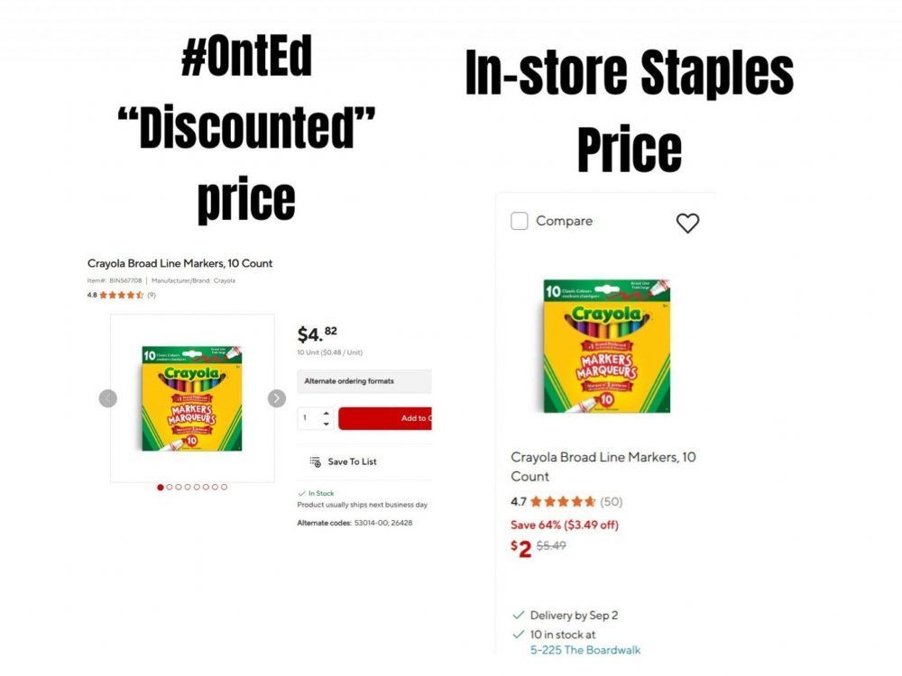 Are Ontario teachers really getting the best discounts on school supplies?