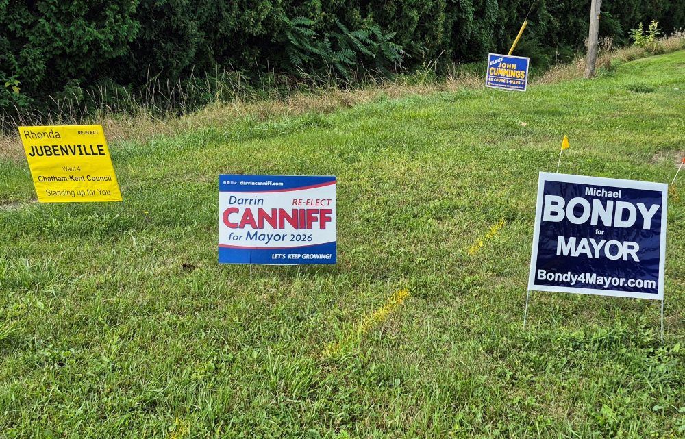 Municipality issues reminder on election signs