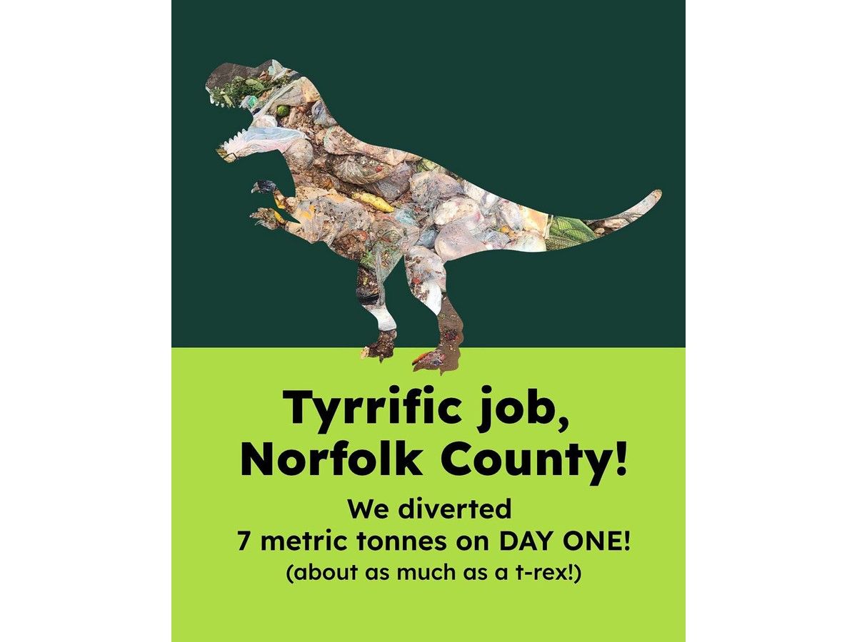 7 tonnes of organics diverted from landfill on Day 1 of Norfolk pickup ...