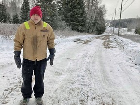 Jim Felice, a 74-year-old retiree, says he is considering selling his Stone Road home in Callander after being informed by the municipality that it will no longer be plowing the road. Felice says it's been plowed every year since he purchased his house 32 years ago.
Jennifer Hamilton-McCharles Photo