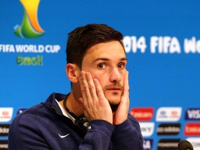 Hugo Lloris, goalkeeper of France attends a France national team press conference at Maracana on July 3, 2014 in Rio de Janeiro, Brazil.  (Photo by Martin Rose/Getty Images)